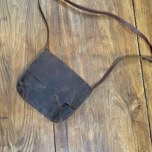 Soft brown leather purse